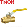 brass color inside and outside the wire butterfly handle ball valve